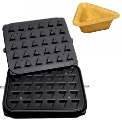 Placă pentru aparatul de tarte, 30 forme triunghi 51x51x49 mm - Img 2