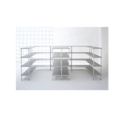Rastel AluPlast cu 4 polițe reglabile, 600x400x2000 mm - Img 2