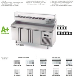 Saladetă cu 2 uși 1468x700x850 mm, 305+65 L, Infrico Spania - Img 9