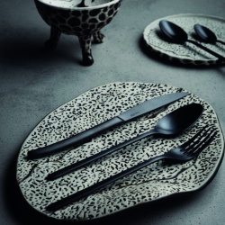 Set de 12 lingurițe negru mat, NATURE MATT BLACK - Img 2