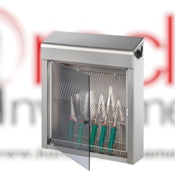 Sterilizator cuțite cu lampă UVC, 16 cuțite