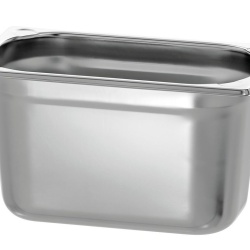 Tavă de inox (suprafață mată) GN1/4 h 150 mm - Img 2