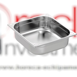 Tavă de inox (suprafață mată) GN2/3 h 100 mm