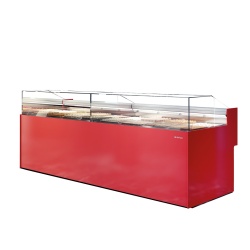 Vitrină cu temperatură dublă de expunere prăjituri 978x1040 mm, patiserie, cofetărie sau brutărie Infrico - Img 4