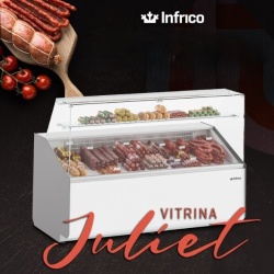 Vitrină frigorifică de expunere, color 2506x1323 mm, Infrico - Img 4