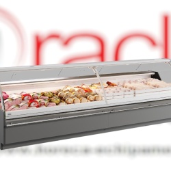 Vitrină frigorifică de expunere, incorporabilă, inox 2500x1220 mm, Infrico