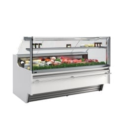 Vitrină frigorifică modulară de expunere, inox, 2500x1290 mm, incorporabilă, Infrico - Img 5