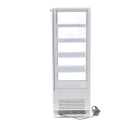Vitrină frigorifică verticală, 98 Litri albă - Img 3