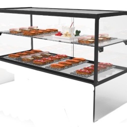 Vitrină neutră cu iluminare LED Zeppelin, 555x390x635 mm, Sayl - Img 2