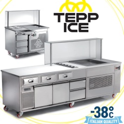 Aparat de rulouri înghețată thailandeză, placă TEPP-ICE Casta - Img 7