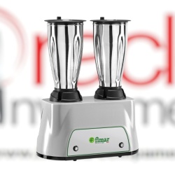 Blender profesional dublu 1,5+1,5 litri, pahare inox, Fimar