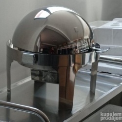 Chafing dish rotund cu capac rabatabil, CD6504 Forcar - Img 2