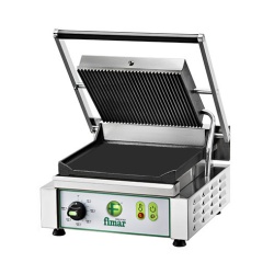 Contact grill 240×230 mm cu placă netadă/striată, Fimar - Img 2