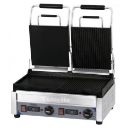 Contact grill panini sandwich dublu1/2 neted- 1/2 striat cu temporizator - Img 2