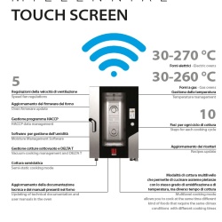 Cuptor electric combisteamer 6 tăvi 60x40 cm touchscreen, Eka Italia - Img 9