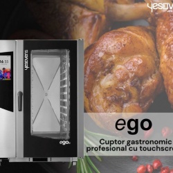 Cuptor electric combisteamer EGO 11 tăvi GN1/1, control touchscreen - Img 2