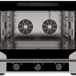 Cuptor electric cu convecție 4 tăvi GN1/1 electromecanic, abur direct Eka Italia - Img 4