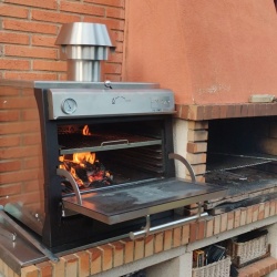 Cuptor pentru steak pe cărbuni, deschidere verticală, Pira 70 Lux SD - Img 3