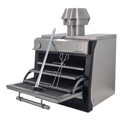 Cuptor pentru steak pe cărbuni, deschidere verticală, Pira 70 Lux SD - Img 13