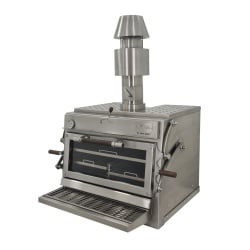 Cuptor pentru Steak pe cărbuni, deschidere verticală, Pira 80 Silver ED - Img 7