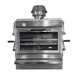Cuptor pentru steak pe cărbuni, Pira 80 XXL Silver ED - Img 12