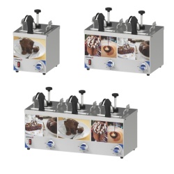 Distribuitor triplu de sosuri cu pompă și duză încălzită - Ideal pentru sos de brânză și alte sosuri calde - Img 3