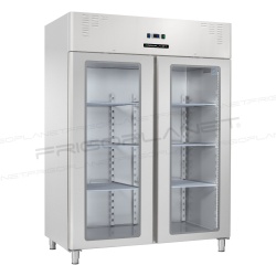 Dulap congelare din inox cu 2 uși sticlă, 1330 litri, Amitek - Img 6