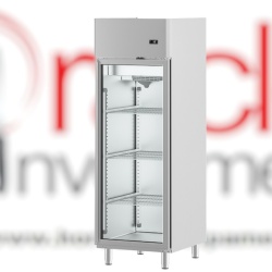 Dulap frigorific din inox cu ușă de sticlă, 580 litri, Infrico
