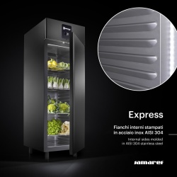 Dulap frigorific din inox Express, ușă de sticlă, 700 litri, GN 2/1, Samaref - Img 8