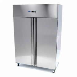 Dulap frigorific inox 1200 Litri cu roți, 6 Rafturi Reglabile GN 2/1 - Img 2