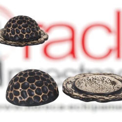 Farfurie fine dining cu capac 17x8 cm, set de 3 bucăți, Teide