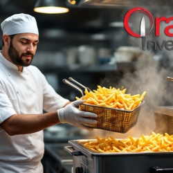 Friteuză electrică profesională 8+8L Restaurant cu supapă pentru scurgerea uleiului, Beckers - Img 4