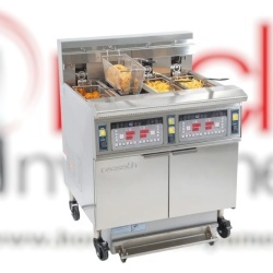 Friteuză electrică profesională cu filtrare 4x 12 Litri, Casselin CFEF412