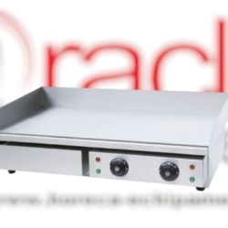 Fry top electric cu suprafață netedă cromată, 73x47 cm