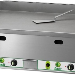 Fry top pe gaz cu suprafață cromată netedă, 650x480 mm, Fimar - Img 2