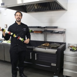 Grătar profesional Barbeque pentru Steak pe cărbuni, 1200x820x930 h mm - Img 9