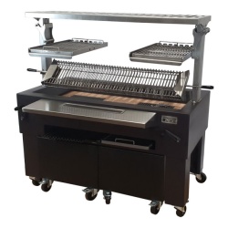Gratar profesional barbeque pentru steak pe carbuni, 1450x820x970 mm - Img 2