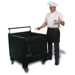 Gratar profesional barbeque pentru steak pe carbuni, 800X820X930 mm - Img 4
