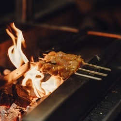 Grătar robata, shashlik sau frigărui 1570x410x780 h mm - Img 6