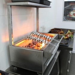 Grătar robata, shashlik sau frigărui, INOX 790x410x780 mm - Img 6