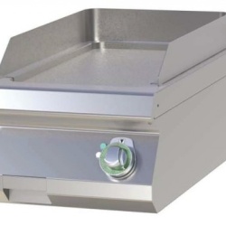 Gril simplu electric CROMAT cu placa neteda, de banc