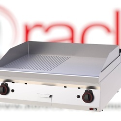 Grill dublu electric cu placă netedă/ striată, de banc