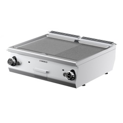 Grill dublu pe gaz cu placă netedă/striată, de banc Desco - Img 10