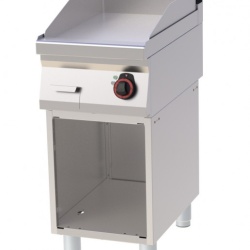 Grill electric cu placa neteda, pe suport deschis