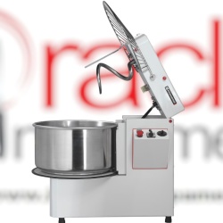 Malaxor cu spirala,cap rabatabil si cuva detasabila, 22 L,18 kg, viteza variabila
