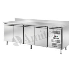 Masă congelare cu 4 uși și rebord 2230x700x960 mm, Amitek - Img 3