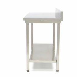Masă de lucru cu poliță și rebord, 2000x700 mm - Img 3