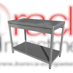 Masă de lucru eco cu poliță 2800x600x850h mm