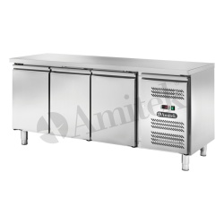 Masă frigorifică cu 3 uși și agregat lateral, 1795x700x850 mm, Amitek - Img 3