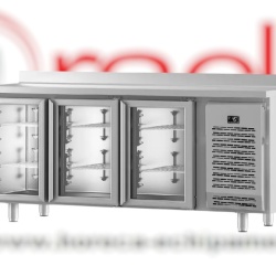 Masă frigorifică cu uși de sticlă 1960x850 mm, Infrico